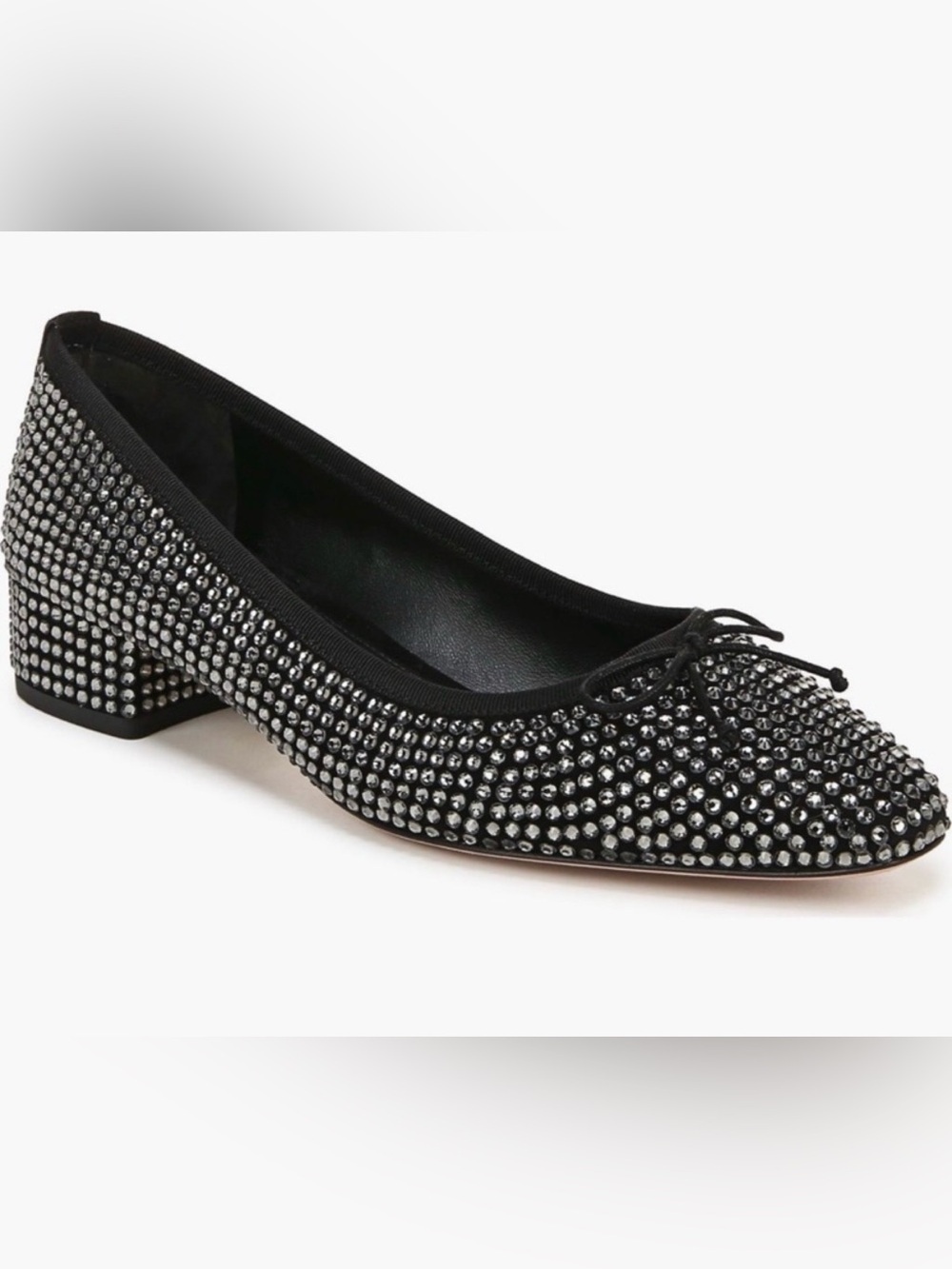 Veronica Beard Cecile Slip On Embellished Pumps Rhinestone Heels Shoes 7.5